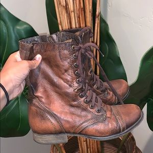 Leather Combat Boots